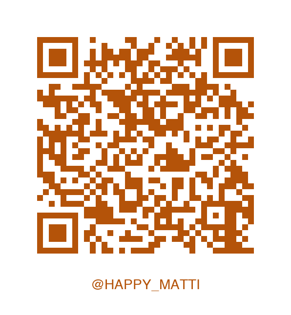 Instagram QRコード @HAPPY_MATTI
